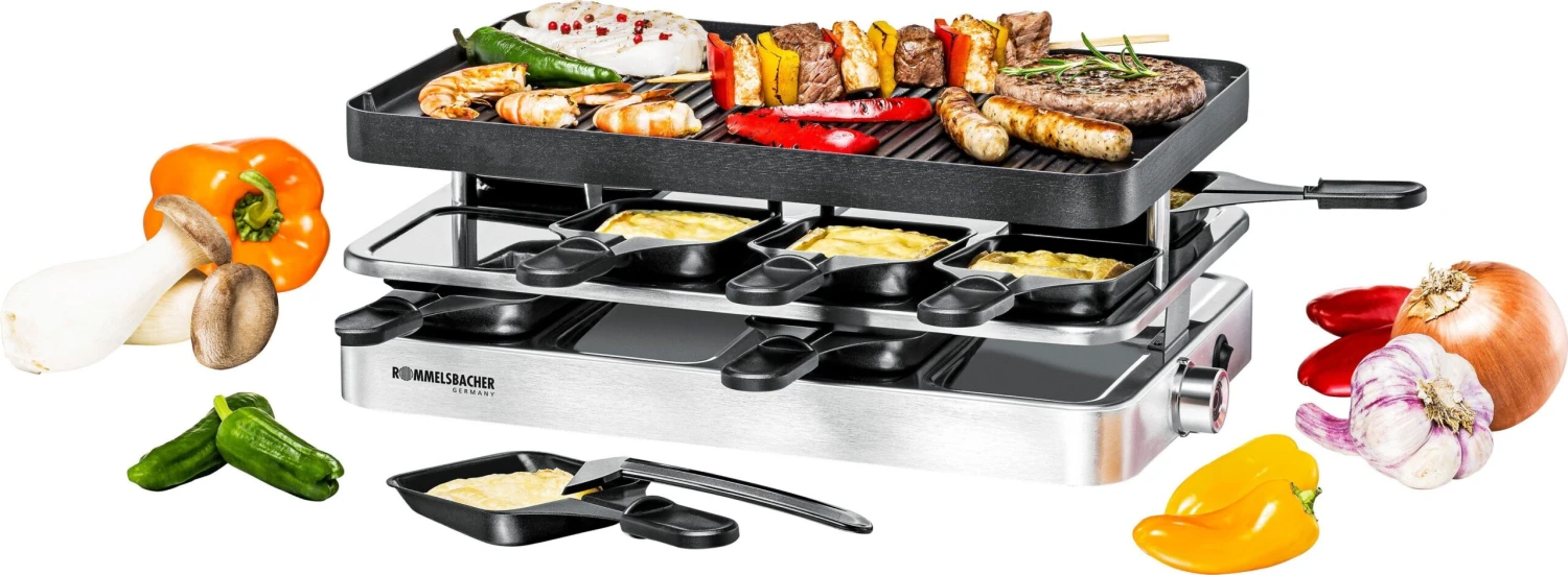 Tefal Raclette RE2308 Plug & Share 2 Pannetje + Grillplaat, Aan-uitschakelaar, Antiaanbaklaag, Uit Te Breiden Tot 5 Apparaten, Afneembare Kabel, Gemakkelijk Te Reinigen, Compact - Image 14
