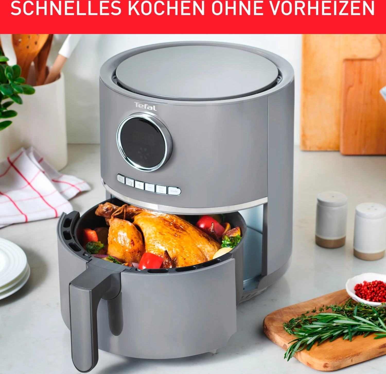 Tefal Airfryer EY111B Ultra Fry Digital - Image 4