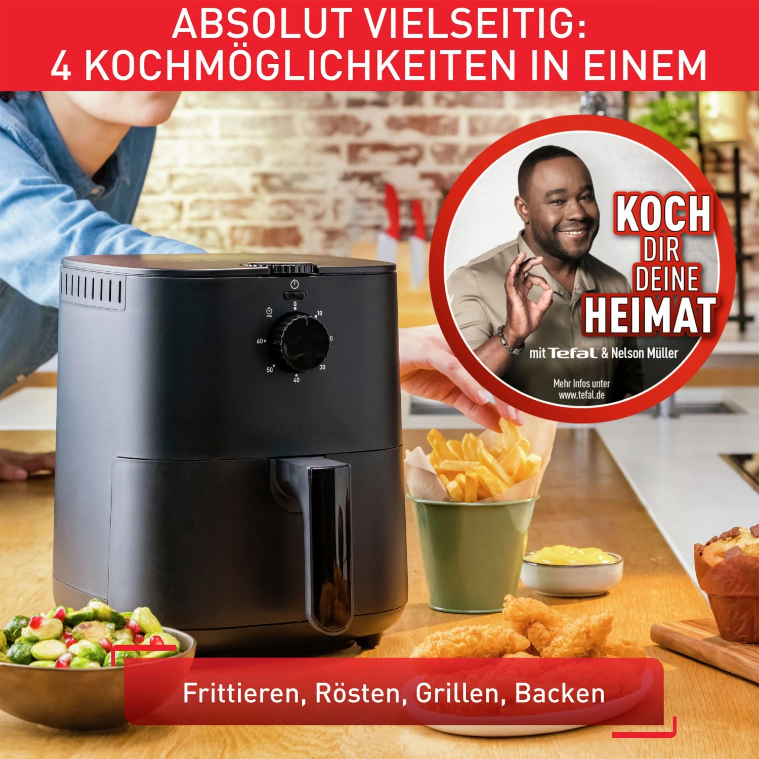 Tefal Airfryer EY1308 Easy Fry Essential - Image 4