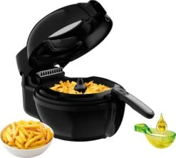 Tefal Airfryer FZ7738 ActiFry Genius + Inhoud 1,2 Kg, Timer, 9 Automatische Menu's, Roerarm-systeem, Zwart