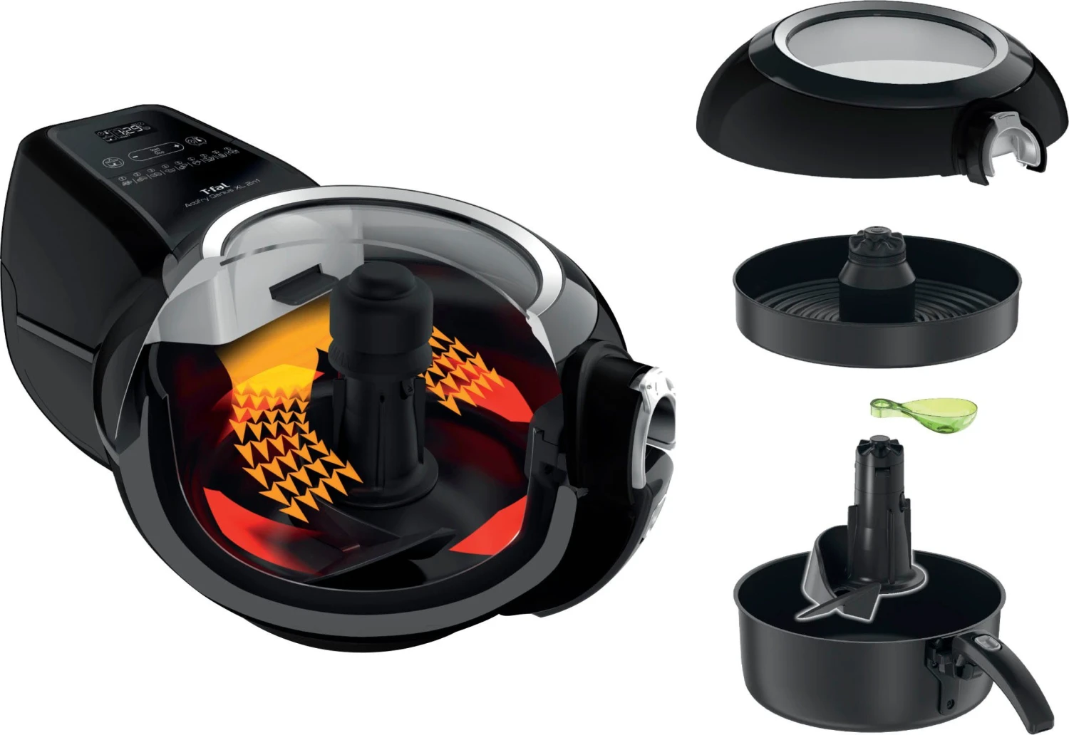 Tefal Airfryer YV9708 ActiFry Genius XL Inhoud: 1,7 Kg, 9 Automatische Programma’s, 2-in-1 Technologie - Image 5