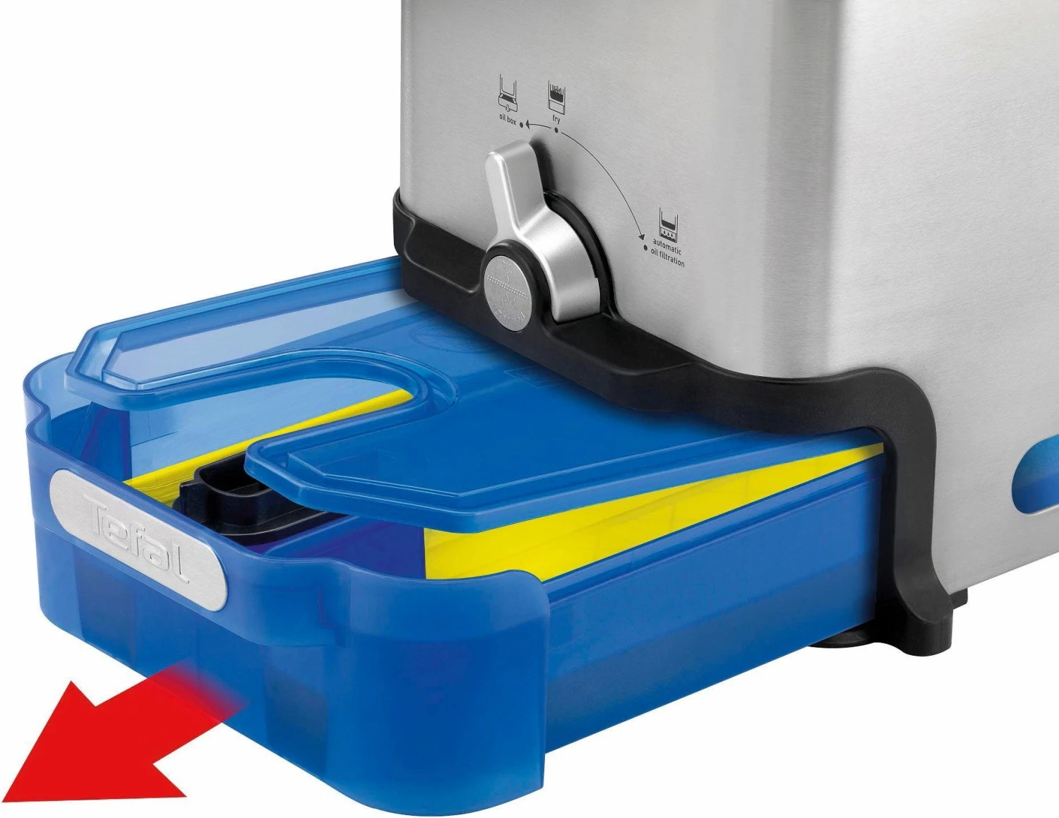 Tefal Friteuse FR8040 Oleoclean Pro Inox & Design Capaciteit: 1,2 Kg, Uitneembaar Oliereservoir, Automatische Olie / Vet Filtering, Timer, Thermostaat, Knapperige Patat - Image 6