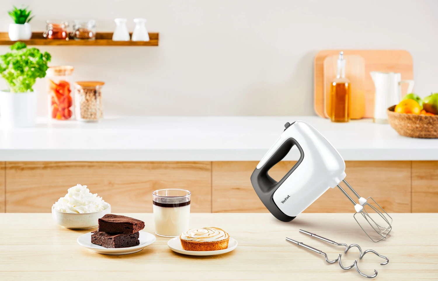 Tefal Handmixer HT4611 Prep'Mix+ Ideaal Voor Lichte En Taaie Bereidingen, Krachtige 500-w-motor, 5 Snelheden, Turbofunctie, 2 Roergardes, 2 Deeghaken, Pureerstaaf-opzet - Image 9
