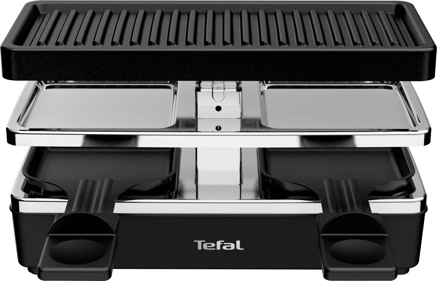 Tefal Raclette RE2308 Plug & Share 2 Pannetje + Grillplaat, Aan-uitschakelaar, Antiaanbaklaag, Uit Te Breiden Tot 5 Apparaten, Afneembare Kabel, Gemakkelijk Te Reinigen, Compact - Image 2