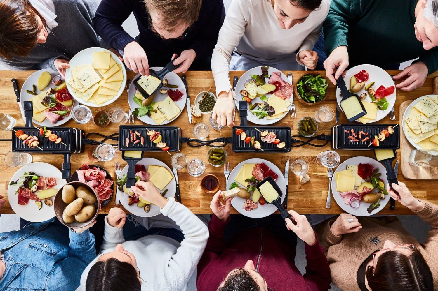 Tefal Raclette RE2308 Plug & Share 2 Pannetje + Grillplaat, Aan-uitschakelaar, Antiaanbaklaag, Uit Te Breiden Tot 5 Apparaten, Afneembare Kabel, Gemakkelijk Te Reinigen, Compact - Image 8