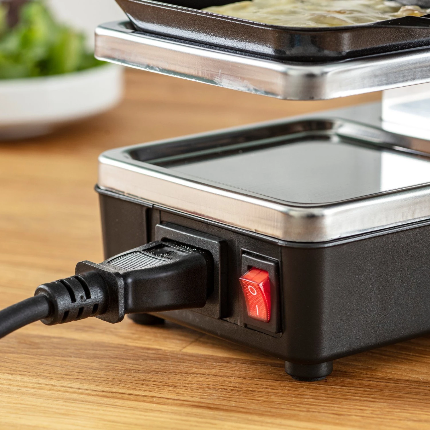 Tefal Raclette RE2308 Plug & Share 2 Pannetje + Grillplaat, Aan-uitschakelaar, Antiaanbaklaag, Uit Te Breiden Tot 5 Apparaten, Afneembare Kabel, Gemakkelijk Te Reinigen, Compact - Image 9