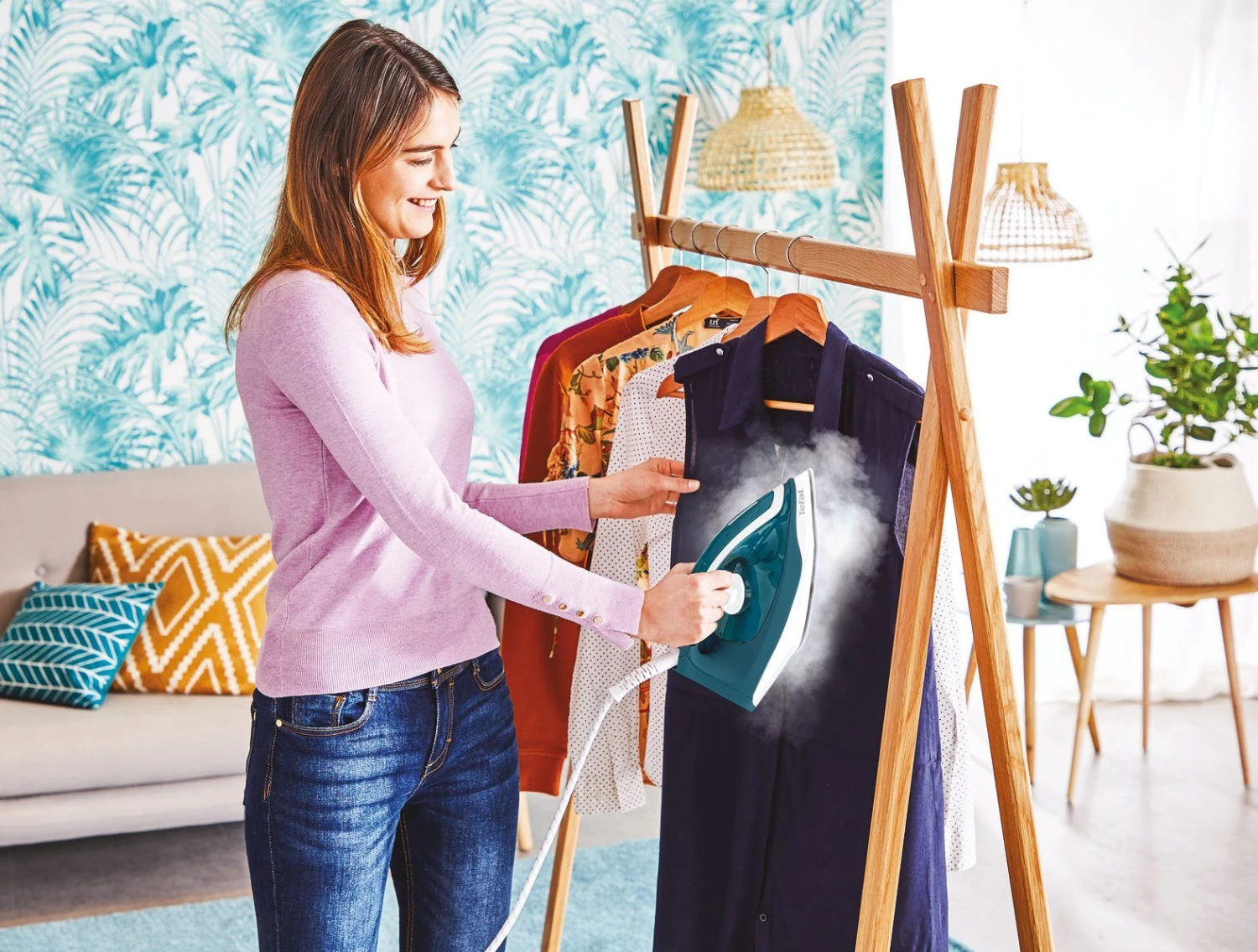 Tefal Stoomstrijksysteem SV6115 Express Essential Pompdruk: 5,2 Bar, Stoomstoot: 280 G/min., Stoomopbrengst: 120 G/min., Calc Clear-technologie, Xpress Glide Strijkzool, Eco-functie - Image 7