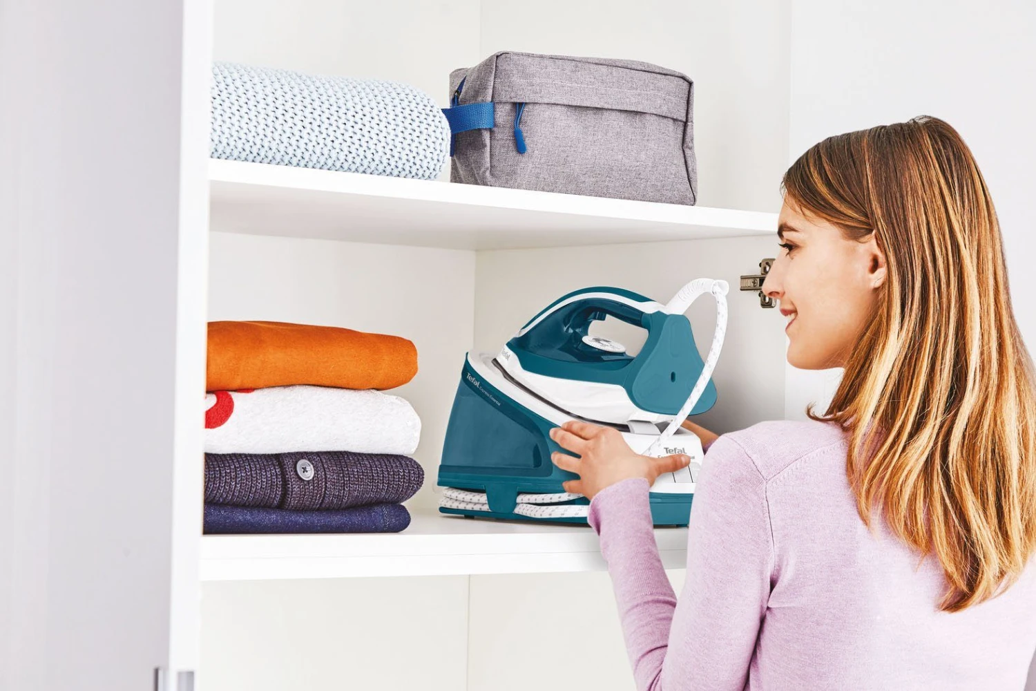 Tefal Stoomstrijksysteem SV6115 Express Essential Pompdruk: 5,2 Bar, Stoomstoot: 280 G/min., Stoomopbrengst: 120 G/min., Calc Clear-technologie, Xpress Glide Strijkzool, Eco-functie - Image 8